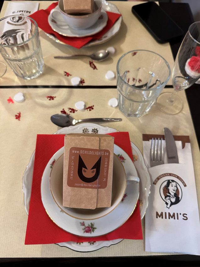 Ballotin met 4 pralines