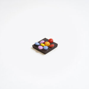 Karakken met smarties fondantchocolade